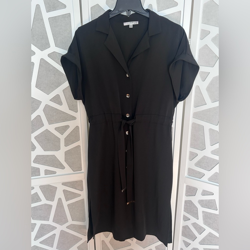 Studio One Black Long Sleeve Dress